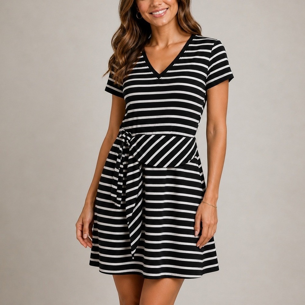 Tommy Bahama Sonoran‎ Stripe Twist Dress S Coastal Vacation Summer